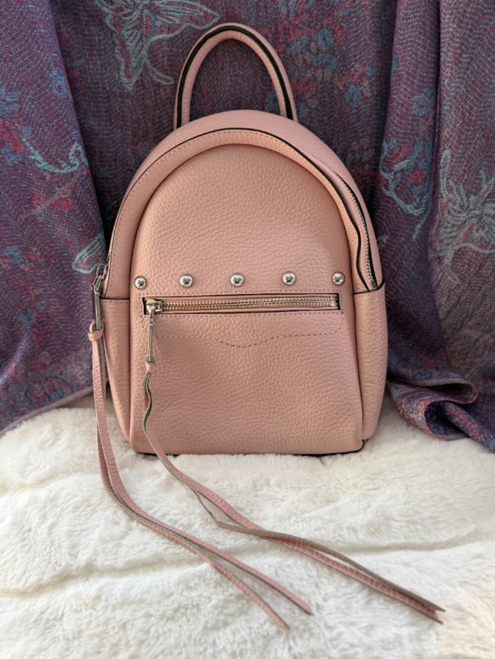 Rebecca Minkoff Madison Small Leather Backpack - Petal Pink